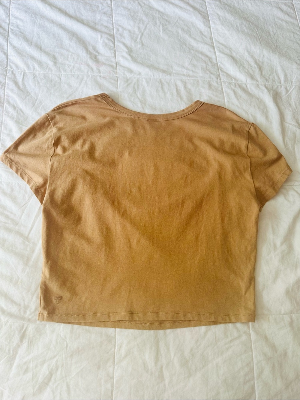 TNA Aritzia Costa Beige Cutout Crop Top XL - Picture 10 of 13